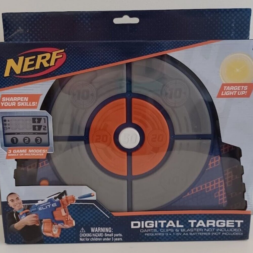 New Nerf Digital Target Sharpen Your‎ Skills Lights up 3 Game Modes BRAND NEW